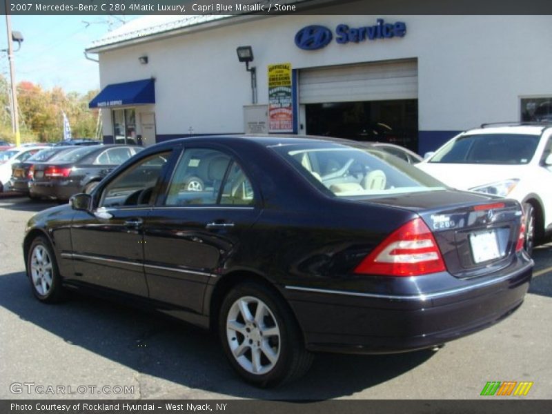 Capri Blue Metallic / Stone 2007 Mercedes-Benz C 280 4Matic Luxury