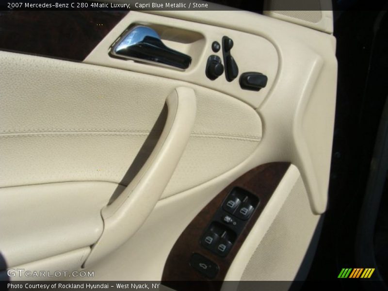 Capri Blue Metallic / Stone 2007 Mercedes-Benz C 280 4Matic Luxury