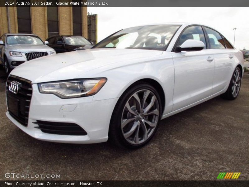 Glacier White Metallic / Black 2014 Audi A6 2.0T Sedan