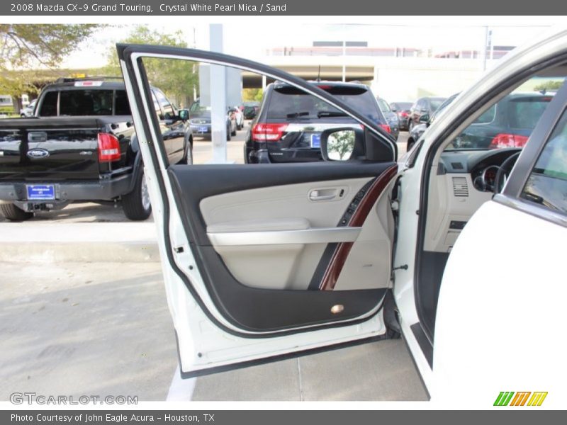 Crystal White Pearl Mica / Sand 2008 Mazda CX-9 Grand Touring