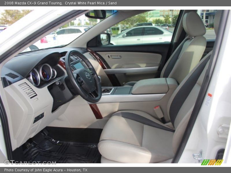 Crystal White Pearl Mica / Sand 2008 Mazda CX-9 Grand Touring