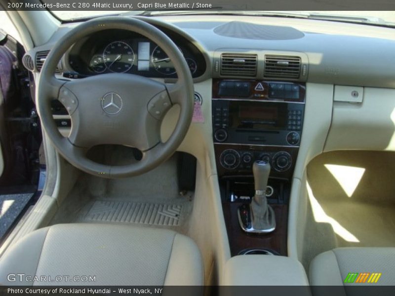 Capri Blue Metallic / Stone 2007 Mercedes-Benz C 280 4Matic Luxury