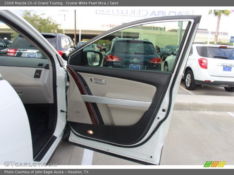 Crystal White Pearl Mica / Sand 2008 Mazda CX-9 Grand Touring