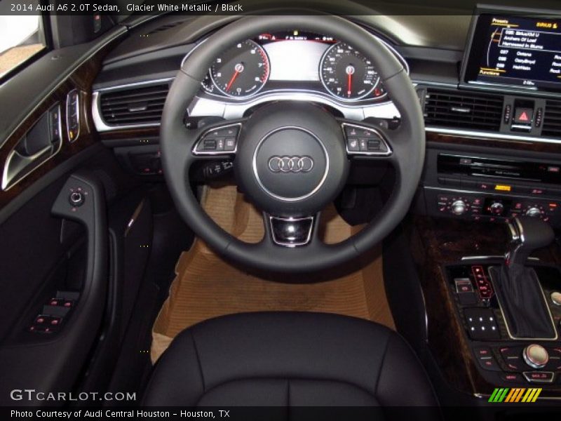 Glacier White Metallic / Black 2014 Audi A6 2.0T Sedan