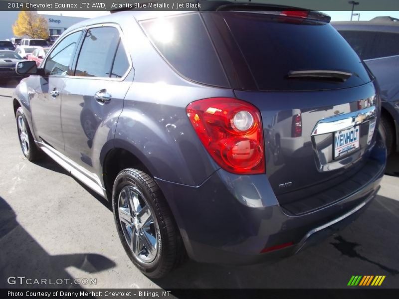 Atlantis Blue Metallic / Jet Black 2014 Chevrolet Equinox LTZ AWD