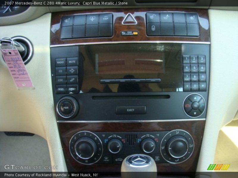 Capri Blue Metallic / Stone 2007 Mercedes-Benz C 280 4Matic Luxury