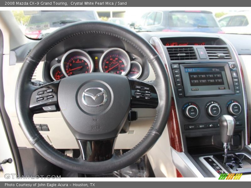 Crystal White Pearl Mica / Sand 2008 Mazda CX-9 Grand Touring
