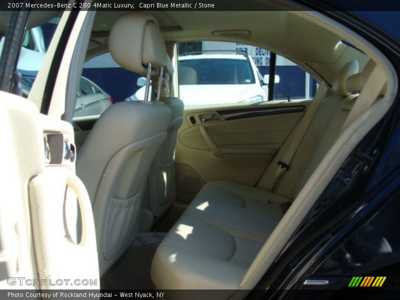 Capri Blue Metallic / Stone 2007 Mercedes-Benz C 280 4Matic Luxury