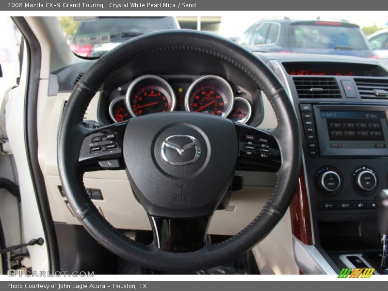 Crystal White Pearl Mica / Sand 2008 Mazda CX-9 Grand Touring