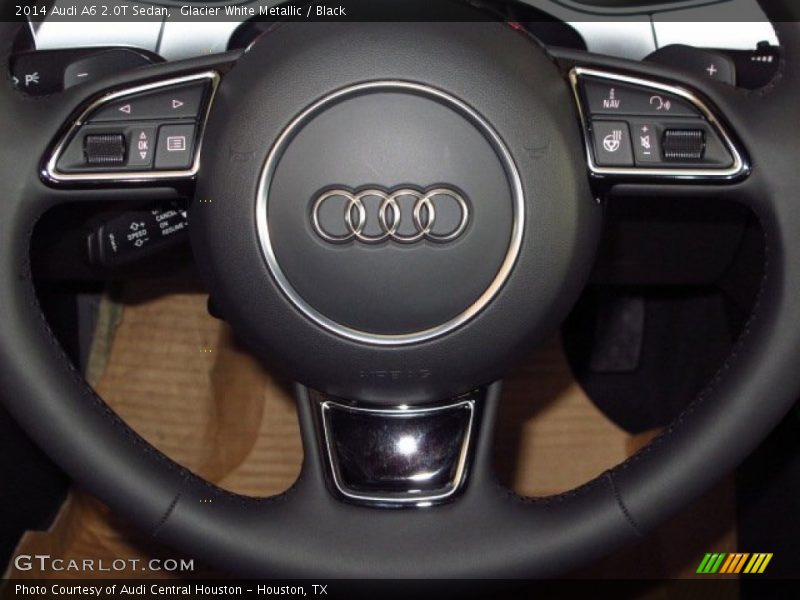Glacier White Metallic / Black 2014 Audi A6 2.0T Sedan