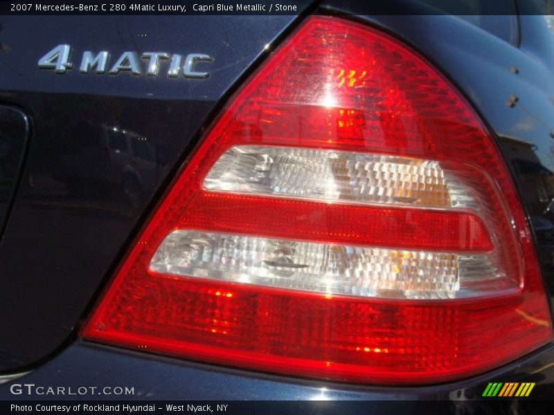 Capri Blue Metallic / Stone 2007 Mercedes-Benz C 280 4Matic Luxury