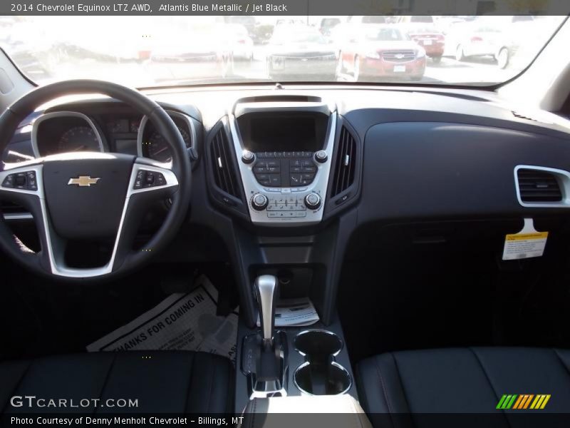 Atlantis Blue Metallic / Jet Black 2014 Chevrolet Equinox LTZ AWD