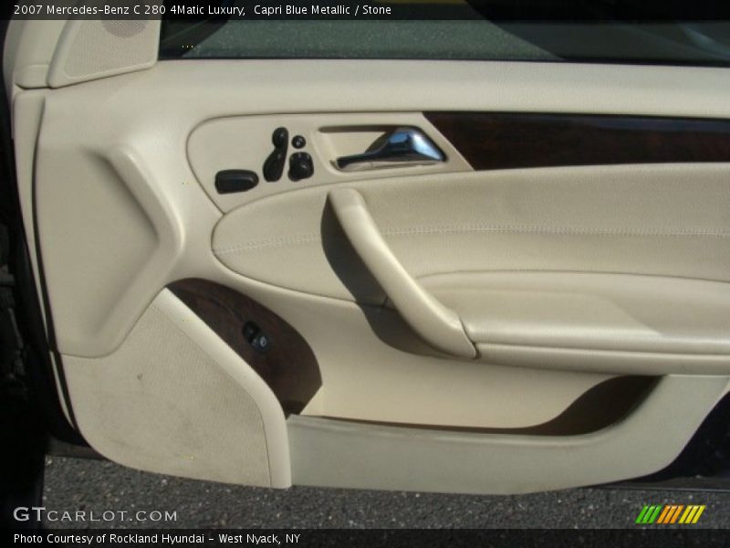 Capri Blue Metallic / Stone 2007 Mercedes-Benz C 280 4Matic Luxury