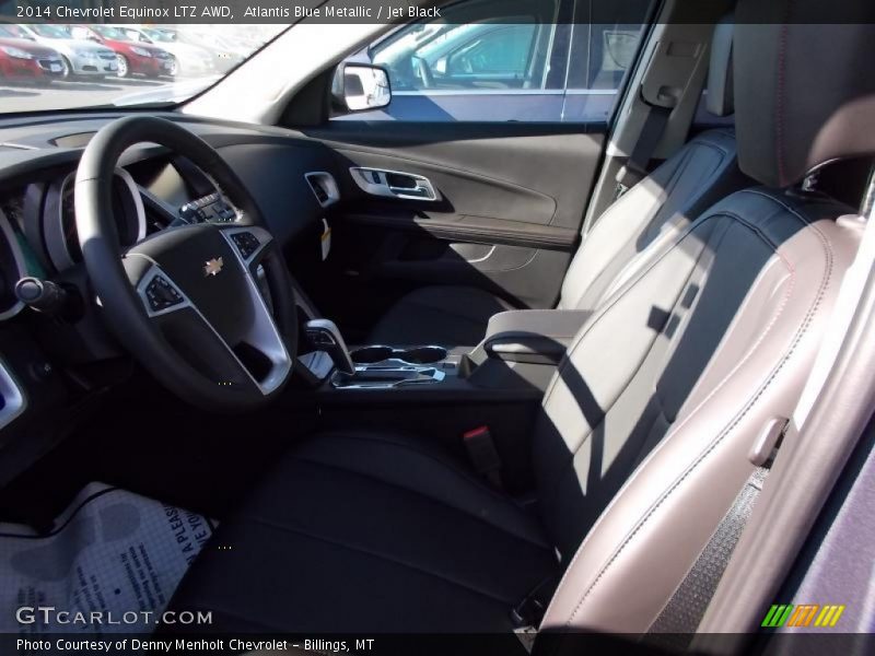 Atlantis Blue Metallic / Jet Black 2014 Chevrolet Equinox LTZ AWD