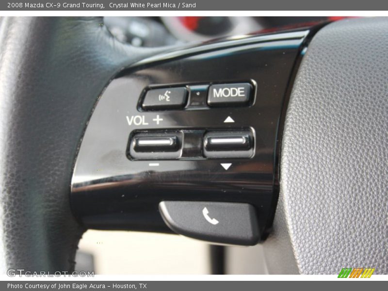 Crystal White Pearl Mica / Sand 2008 Mazda CX-9 Grand Touring