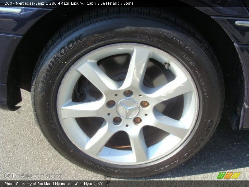 Capri Blue Metallic / Stone 2007 Mercedes-Benz C 280 4Matic Luxury