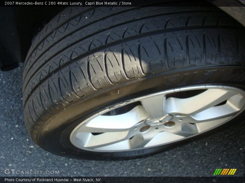 Capri Blue Metallic / Stone 2007 Mercedes-Benz C 280 4Matic Luxury