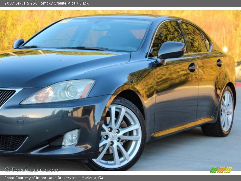Smoky Granite Mica / Black 2007 Lexus IS 250