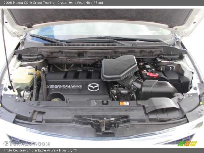 Crystal White Pearl Mica / Sand 2008 Mazda CX-9 Grand Touring