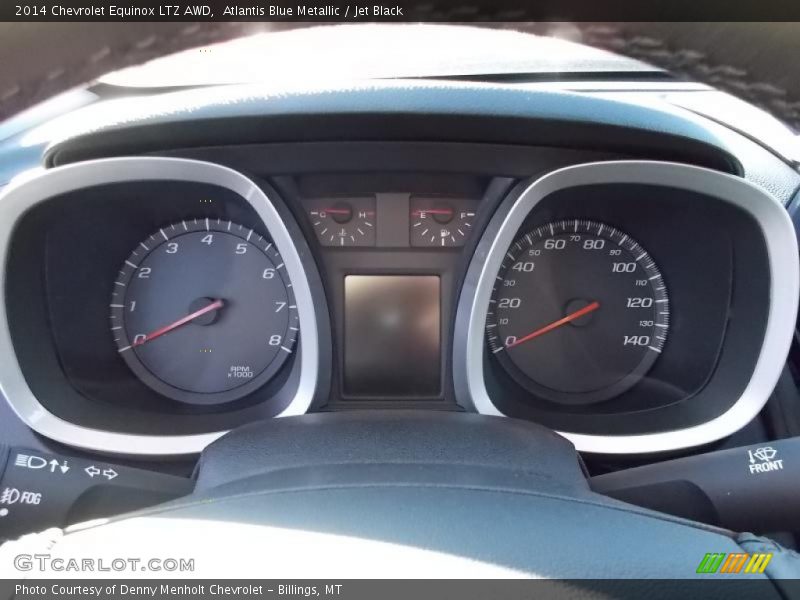 Atlantis Blue Metallic / Jet Black 2014 Chevrolet Equinox LTZ AWD
