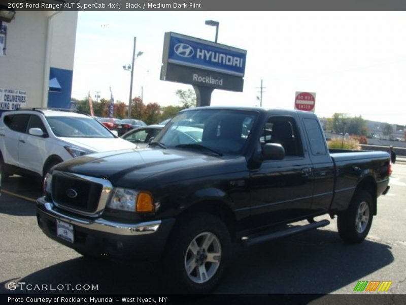 Black / Medium Dark Flint 2005 Ford Ranger XLT SuperCab 4x4