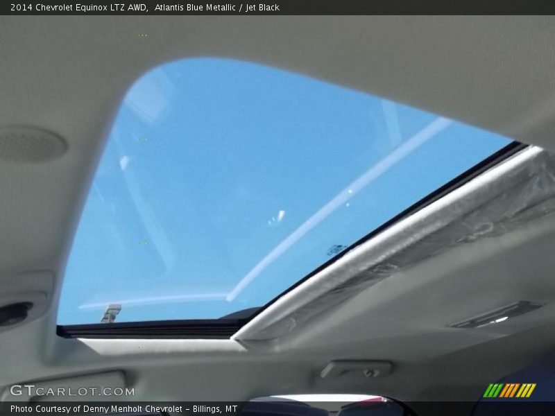 Atlantis Blue Metallic / Jet Black 2014 Chevrolet Equinox LTZ AWD