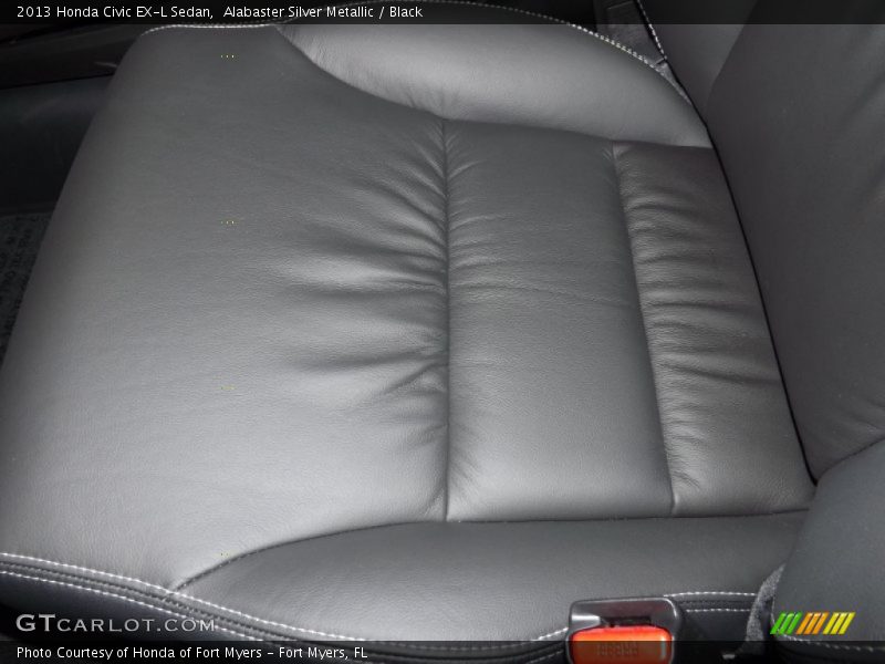 Alabaster Silver Metallic / Black 2013 Honda Civic EX-L Sedan
