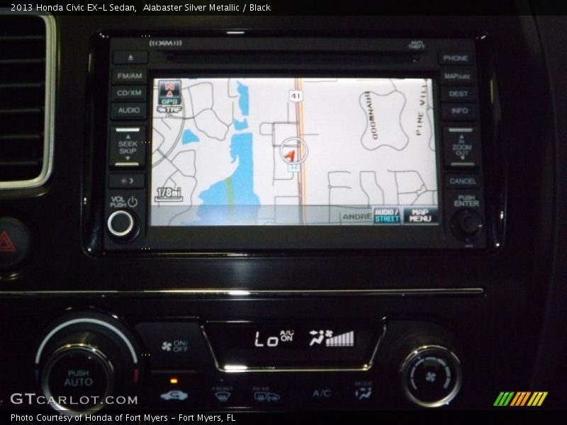 Alabaster Silver Metallic / Black 2013 Honda Civic EX-L Sedan