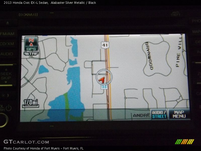 Alabaster Silver Metallic / Black 2013 Honda Civic EX-L Sedan