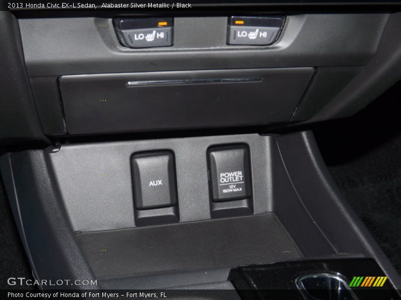 Alabaster Silver Metallic / Black 2013 Honda Civic EX-L Sedan