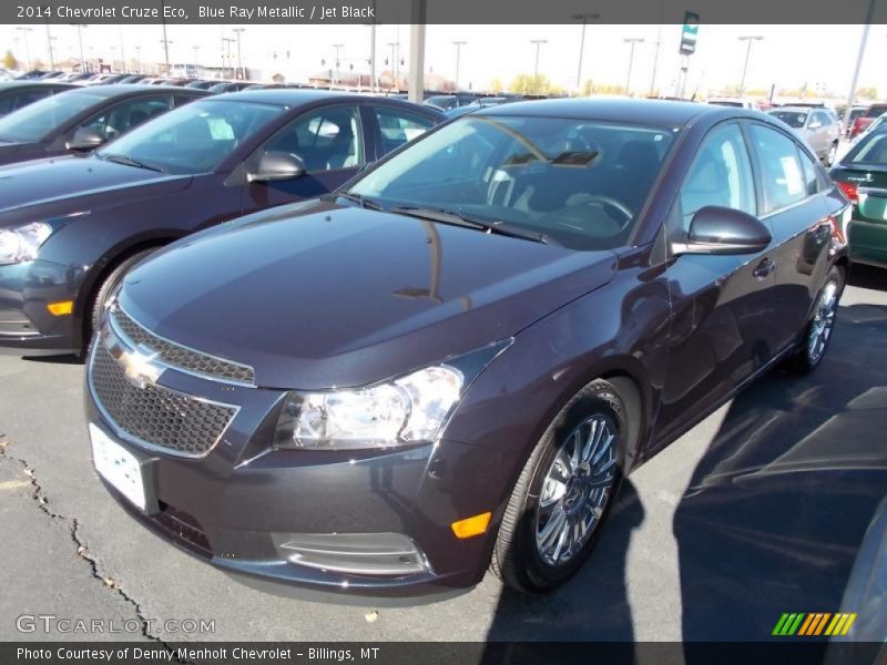 Blue Ray Metallic / Jet Black 2014 Chevrolet Cruze Eco