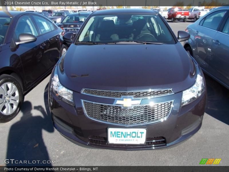 Blue Ray Metallic / Jet Black 2014 Chevrolet Cruze Eco