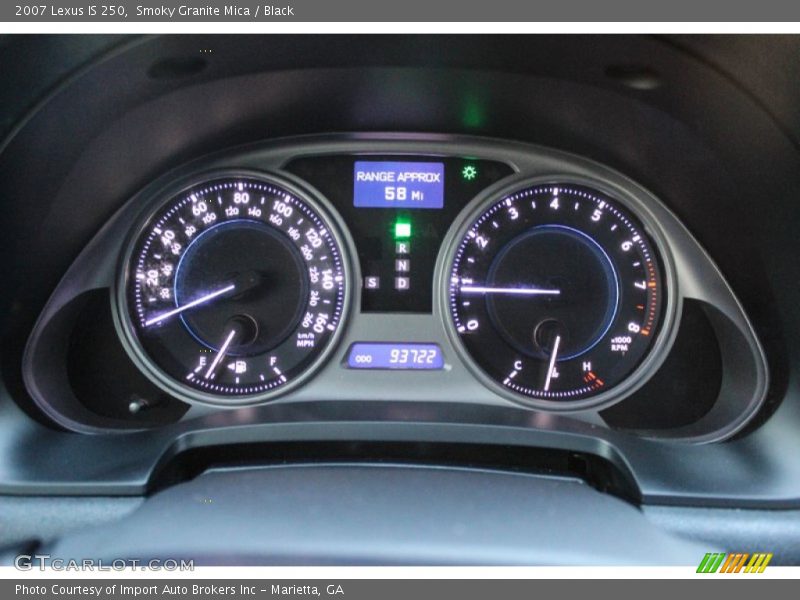 Smoky Granite Mica / Black 2007 Lexus IS 250
