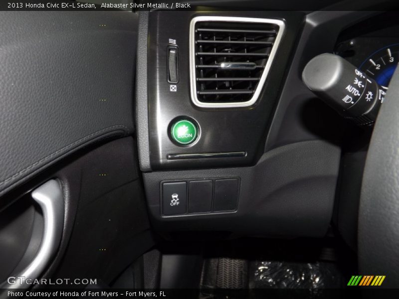 Alabaster Silver Metallic / Black 2013 Honda Civic EX-L Sedan