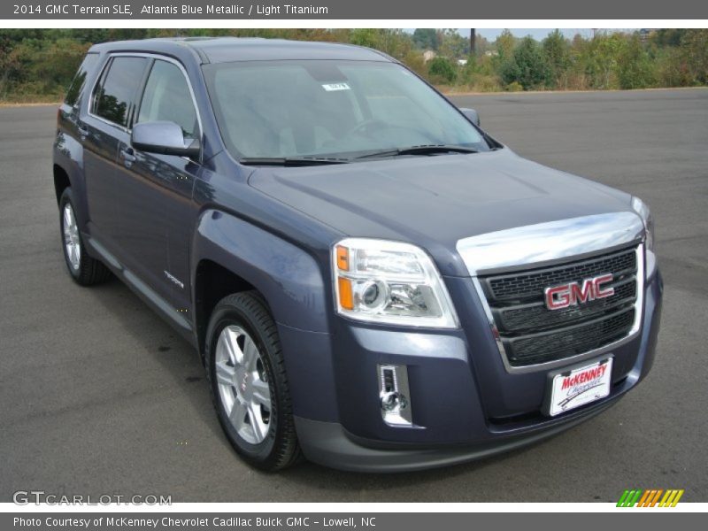 Atlantis Blue Metallic / Light Titanium 2014 GMC Terrain SLE