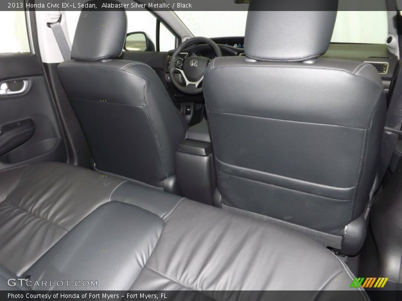 Alabaster Silver Metallic / Black 2013 Honda Civic EX-L Sedan
