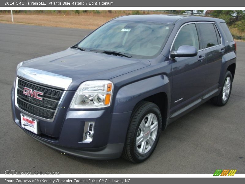 Atlantis Blue Metallic / Light Titanium 2014 GMC Terrain SLE