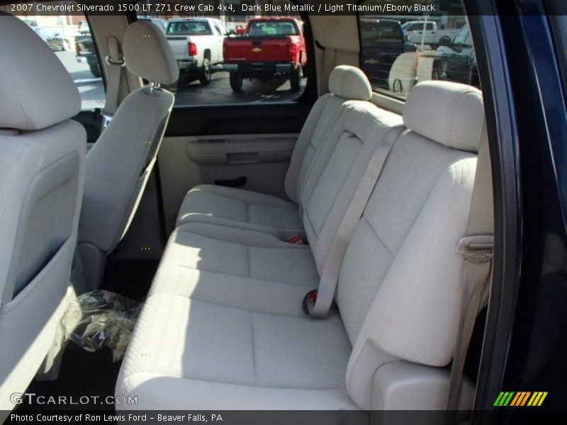 Dark Blue Metallic / Light Titanium/Ebony Black 2007 Chevrolet Silverado 1500 LT Z71 Crew Cab 4x4