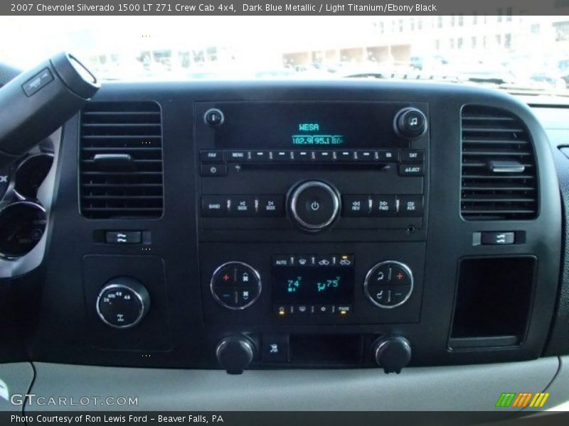 Dark Blue Metallic / Light Titanium/Ebony Black 2007 Chevrolet Silverado 1500 LT Z71 Crew Cab 4x4