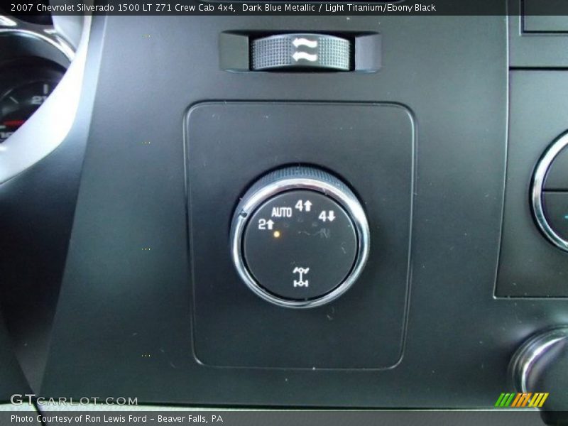 Dark Blue Metallic / Light Titanium/Ebony Black 2007 Chevrolet Silverado 1500 LT Z71 Crew Cab 4x4