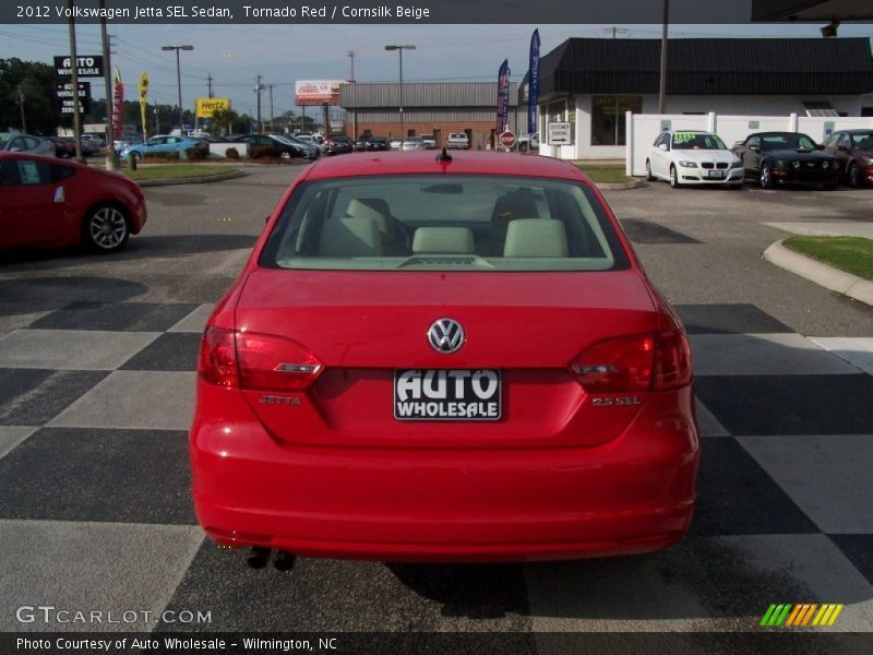 Tornado Red / Cornsilk Beige 2012 Volkswagen Jetta SEL Sedan