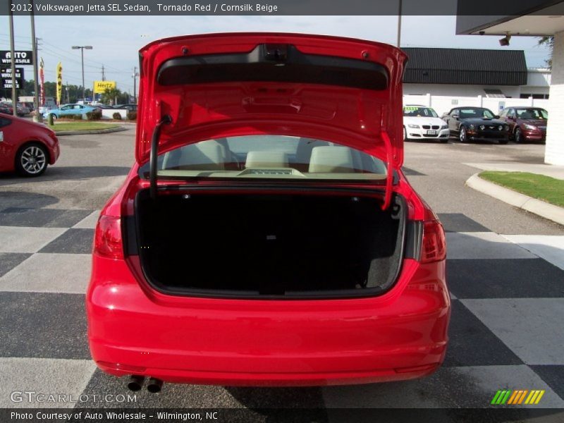 Tornado Red / Cornsilk Beige 2012 Volkswagen Jetta SEL Sedan