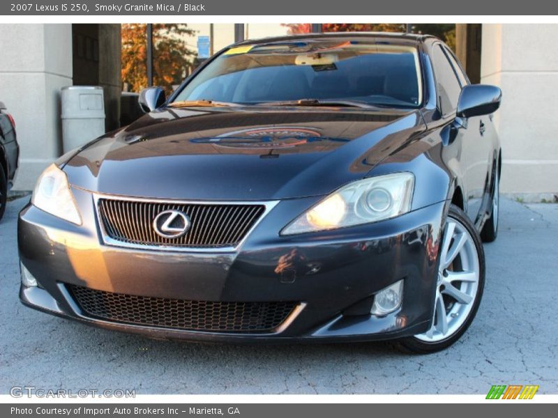 Smoky Granite Mica / Black 2007 Lexus IS 250