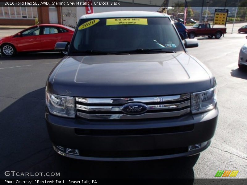 Sterling Grey Metallic / Charcoal Black 2010 Ford Flex SEL AWD