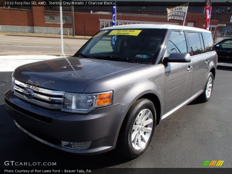 Sterling Grey Metallic / Charcoal Black 2010 Ford Flex SEL AWD