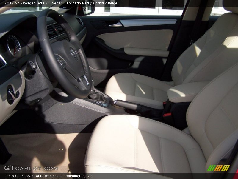 Tornado Red / Cornsilk Beige 2012 Volkswagen Jetta SEL Sedan