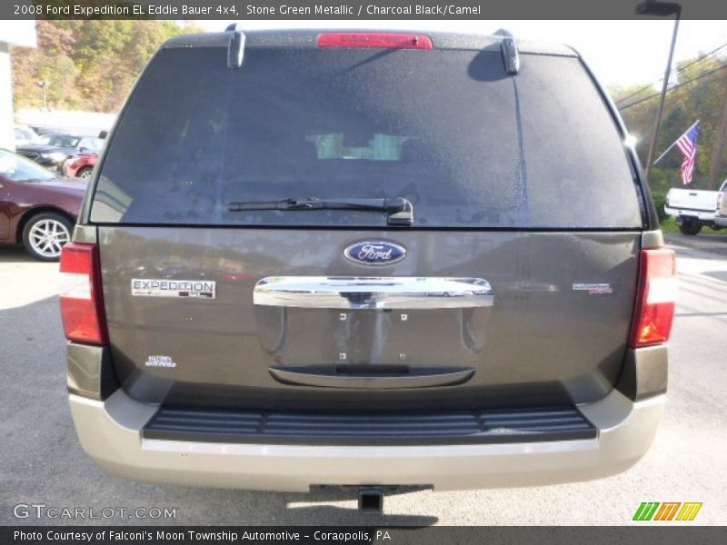 Stone Green Metallic / Charcoal Black/Camel 2008 Ford Expedition EL Eddie Bauer 4x4