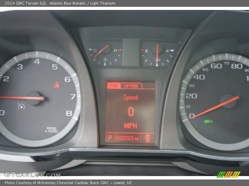 Atlantis Blue Metallic / Light Titanium 2014 GMC Terrain SLE