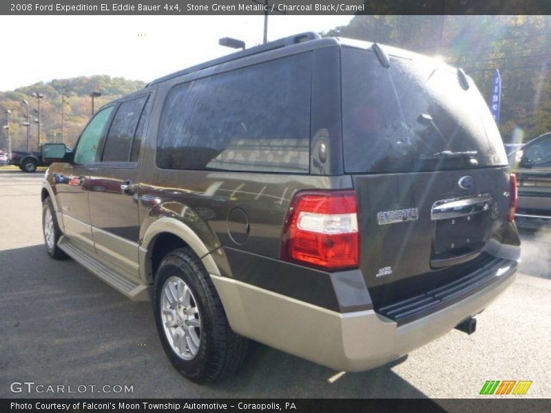 Stone Green Metallic / Charcoal Black/Camel 2008 Ford Expedition EL Eddie Bauer 4x4