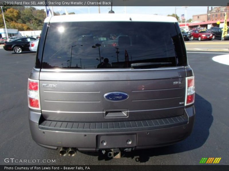 Sterling Grey Metallic / Charcoal Black 2010 Ford Flex SEL AWD